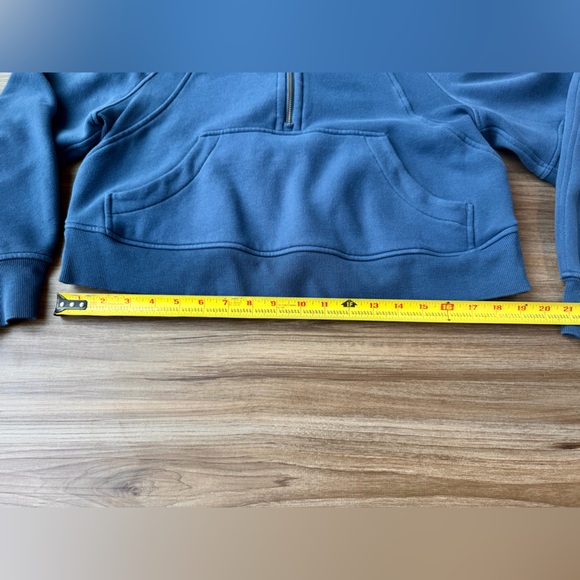 NWOT Lululemon Scuba Oversized Half-Zip Hoodie (blue size XS/S) - Picture 6 of 7